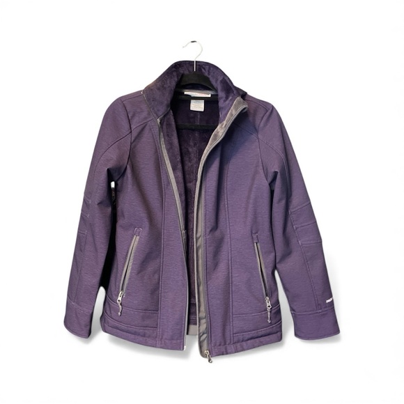 Free Country Purple Faux Fur Lined Softshell Jacket S - Picture 1 of 8